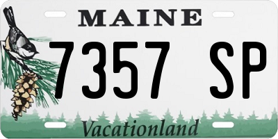 ME license plate 7357SP