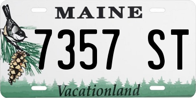 ME license plate 7357ST