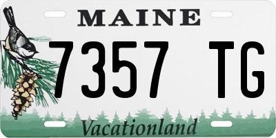 ME license plate 7357TG