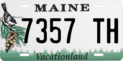 ME license plate 7357TH