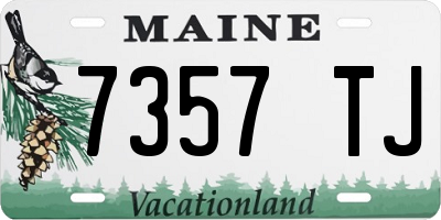 ME license plate 7357TJ