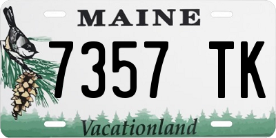 ME license plate 7357TK