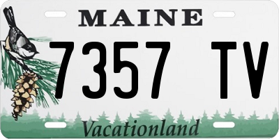 ME license plate 7357TV