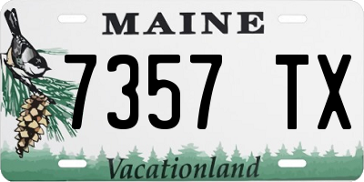 ME license plate 7357TX