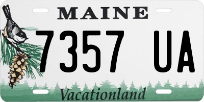 ME license plate 7357UA