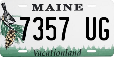 ME license plate 7357UG