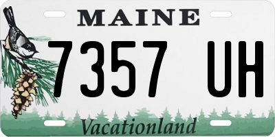 ME license plate 7357UH