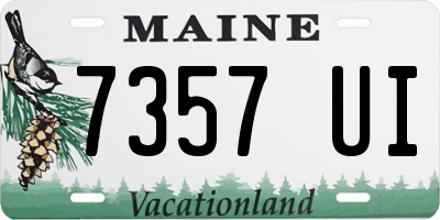ME license plate 7357UI