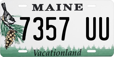 ME license plate 7357UU