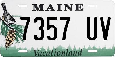 ME license plate 7357UV