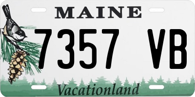 ME license plate 7357VB