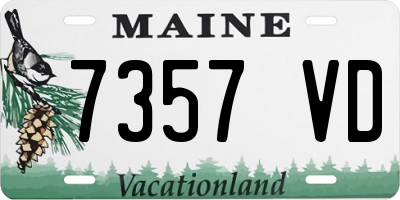 ME license plate 7357VD