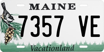 ME license plate 7357VE