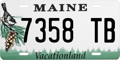 ME license plate 7358TB