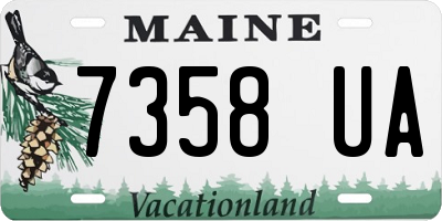 ME license plate 7358UA