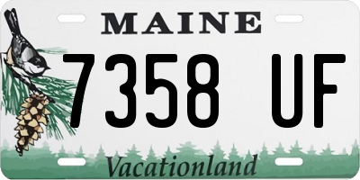 ME license plate 7358UF