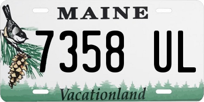 ME license plate 7358UL