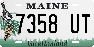 ME license plate 7358UT