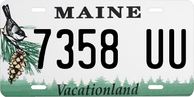 ME license plate 7358UU