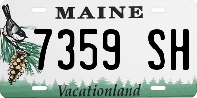 ME license plate 7359SH