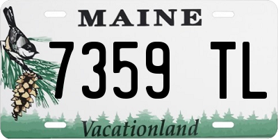 ME license plate 7359TL