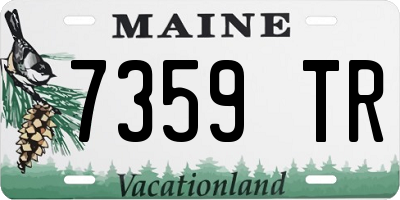 ME license plate 7359TR