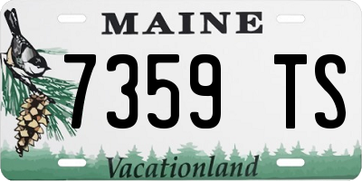 ME license plate 7359TS
