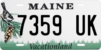 ME license plate 7359UK