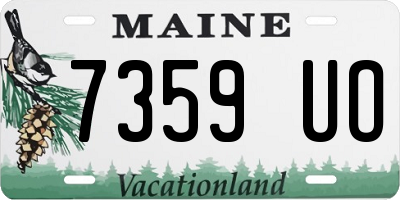 ME license plate 7359UO
