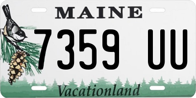 ME license plate 7359UU