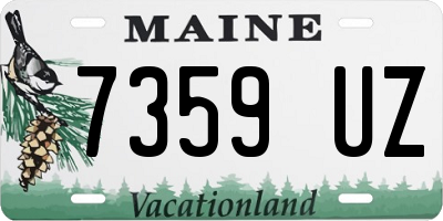 ME license plate 7359UZ