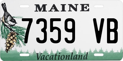 ME license plate 7359VB