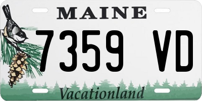 ME license plate 7359VD