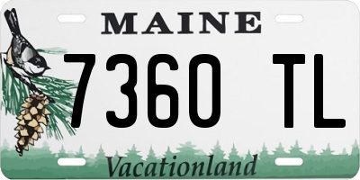 ME license plate 7360TL