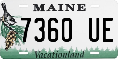ME license plate 7360UE