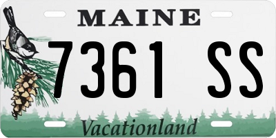 ME license plate 7361SS
