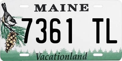 ME license plate 7361TL