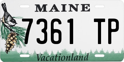ME license plate 7361TP
