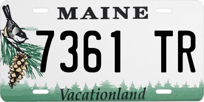 ME license plate 7361TR