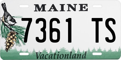 ME license plate 7361TS