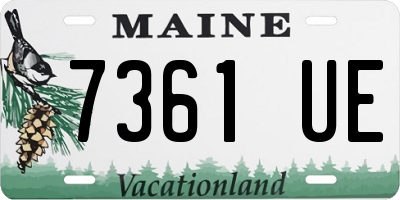 ME license plate 7361UE