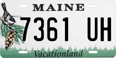 ME license plate 7361UH