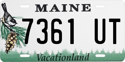 ME license plate 7361UT