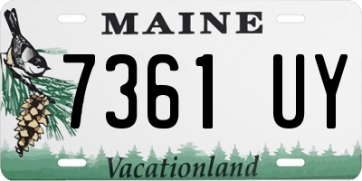 ME license plate 7361UY