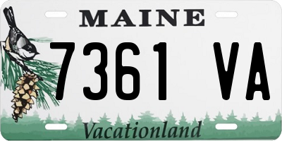 ME license plate 7361VA