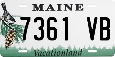 ME license plate 7361VB