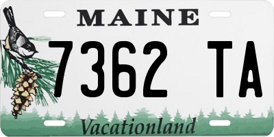 ME license plate 7362TA
