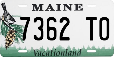 ME license plate 7362TO