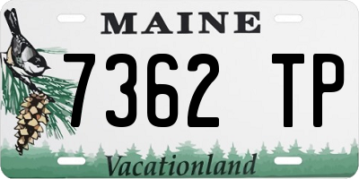 ME license plate 7362TP