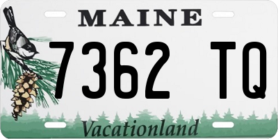 ME license plate 7362TQ